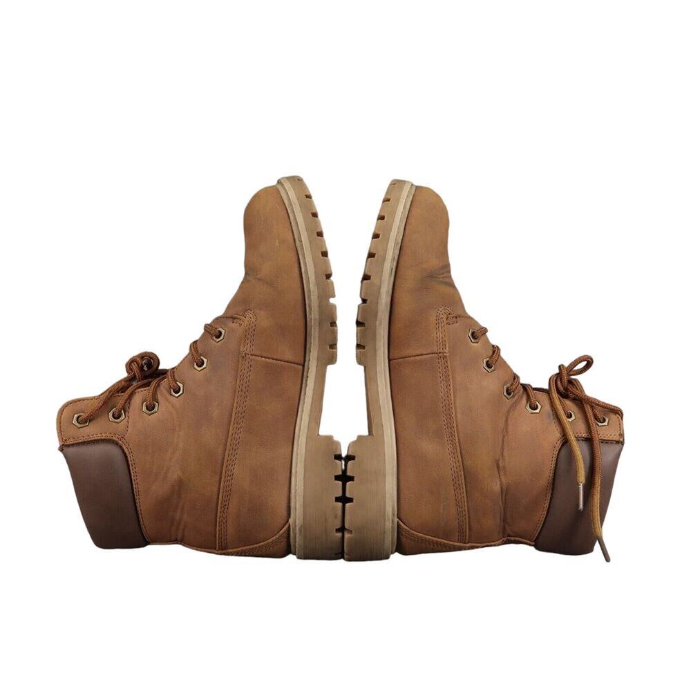 Lugz Shoes Womens 8 Boots Combat Work Lace Up Outdoor Convoy Brown Lug Sole Mid - Picture 12 of 16